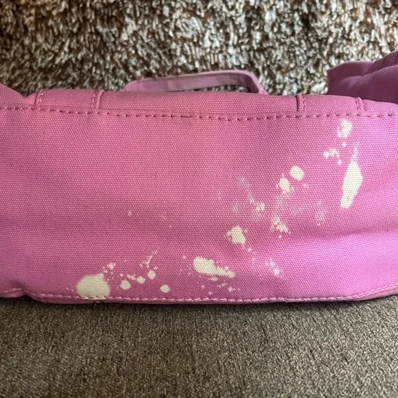 Marc Jacobs Pink Canvas Tote Bag with Bold Branding - Picture 3 of 7